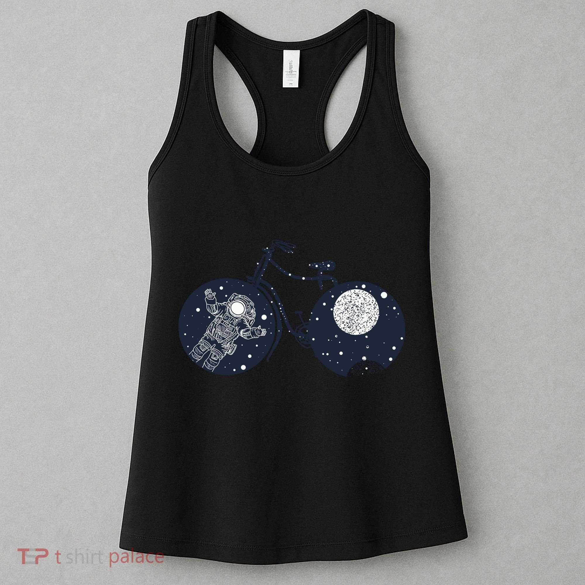 Retro Astronaut Space Bicycle Women's Tank Top