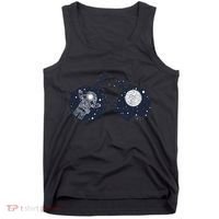 Retro Astronaut Space Bicycle Tank Top thumb 0