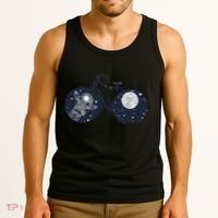 Retro Astronaut Space Bicycle Tank Top thumb 3