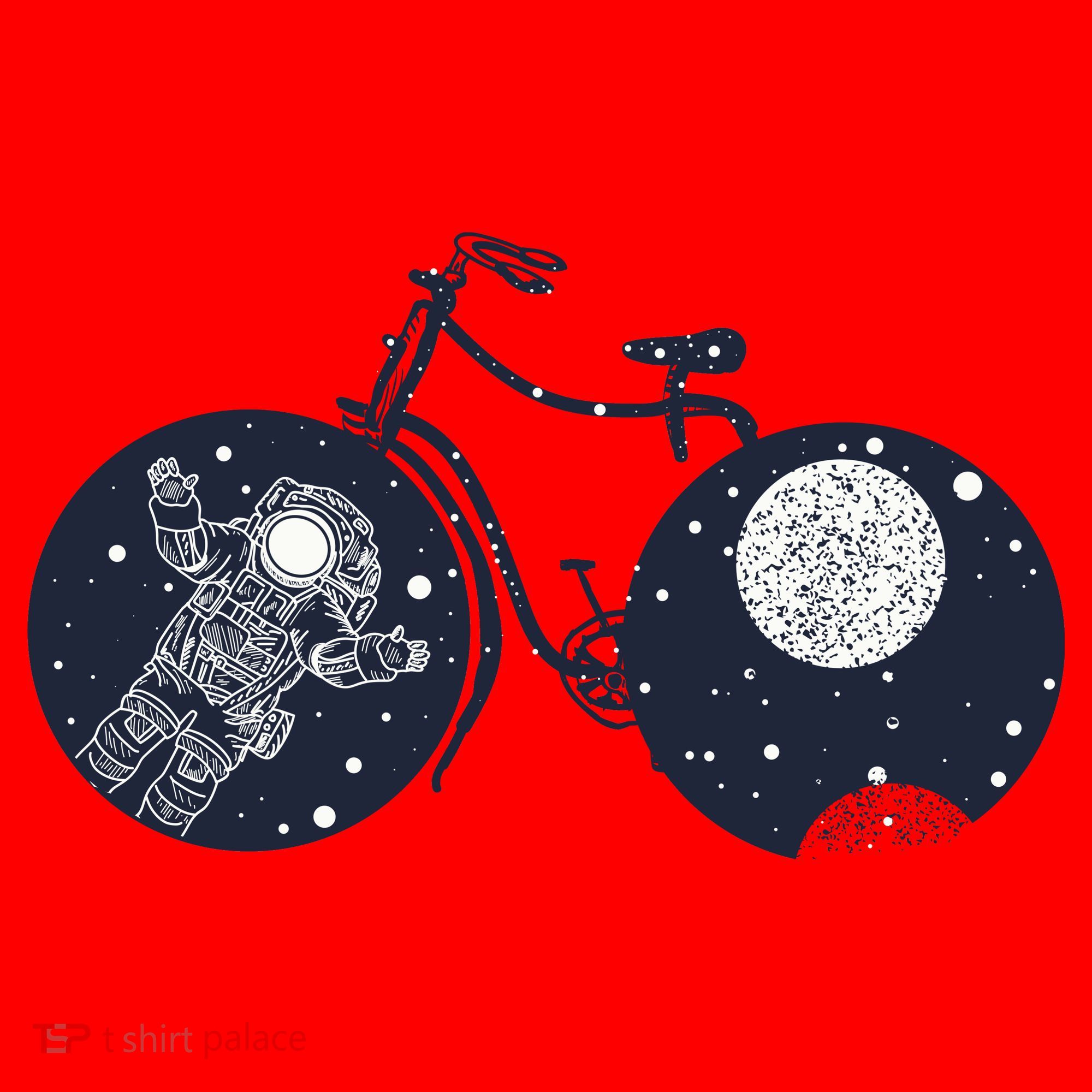 Retro Astronaut Space Bicycle Santa Hat
