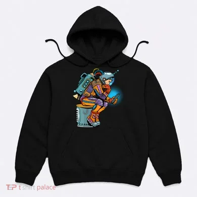 Retro Astronaut With Smartphone Hoodie
