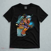 Retro Astronaut With Smartphone T-Shirt thumb 5