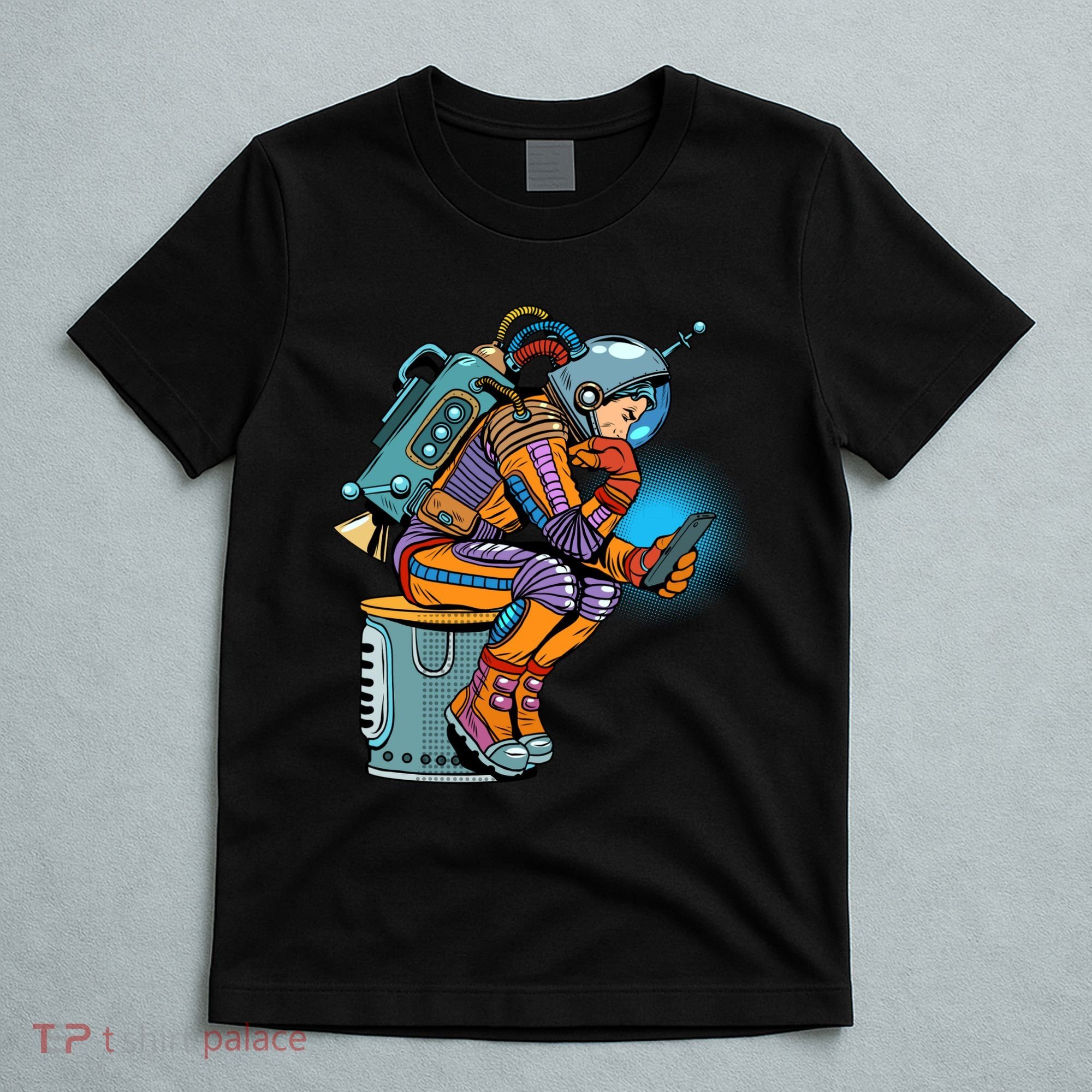 Retro Astronaut With Smartphone T-Shirt