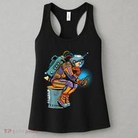 Retro Astronaut With Smartphone Women's Tank Top thumb 3