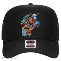 Retro Astronaut With Smartphone Hat thumb 0