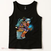 Retro Astronaut With Smartphone Tank Top thumb 2