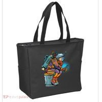 Retro Astronaut With Smartphone Tote Bag thumb 2