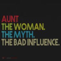 Retro Aunt The Woman Myth Bad Influence Apron thumb 3
