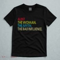 Retro Aunt The Woman Myth Bad Influence T-Shirt thumb 5