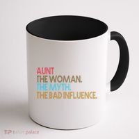 Retro Aunt The Woman Myth Bad Influence Coffee Mug thumb 1