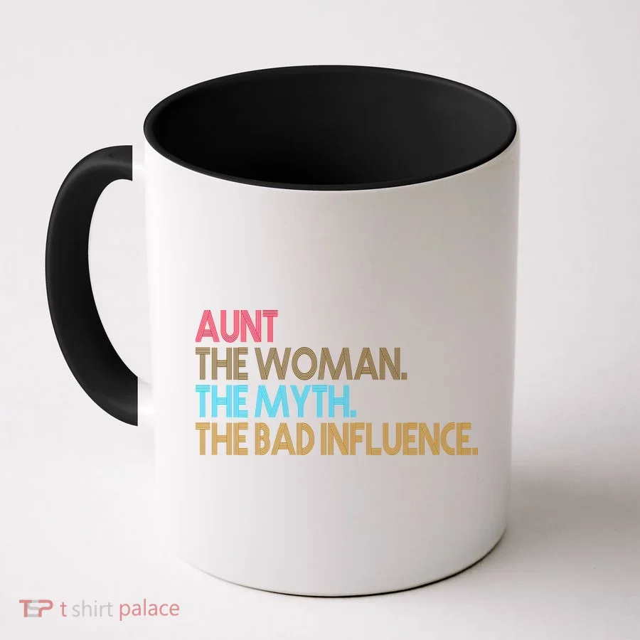Retro Aunt The Woman Myth Bad Influence Coffee Mug