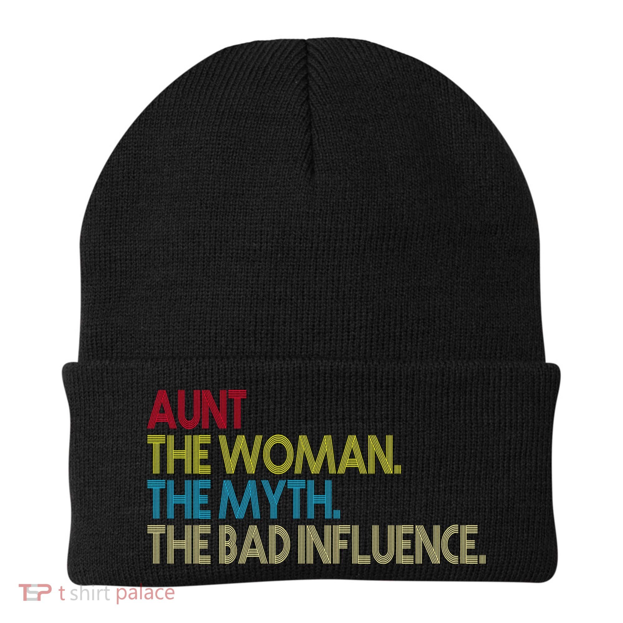 Retro Aunt The Woman Myth Bad Influence Beanie