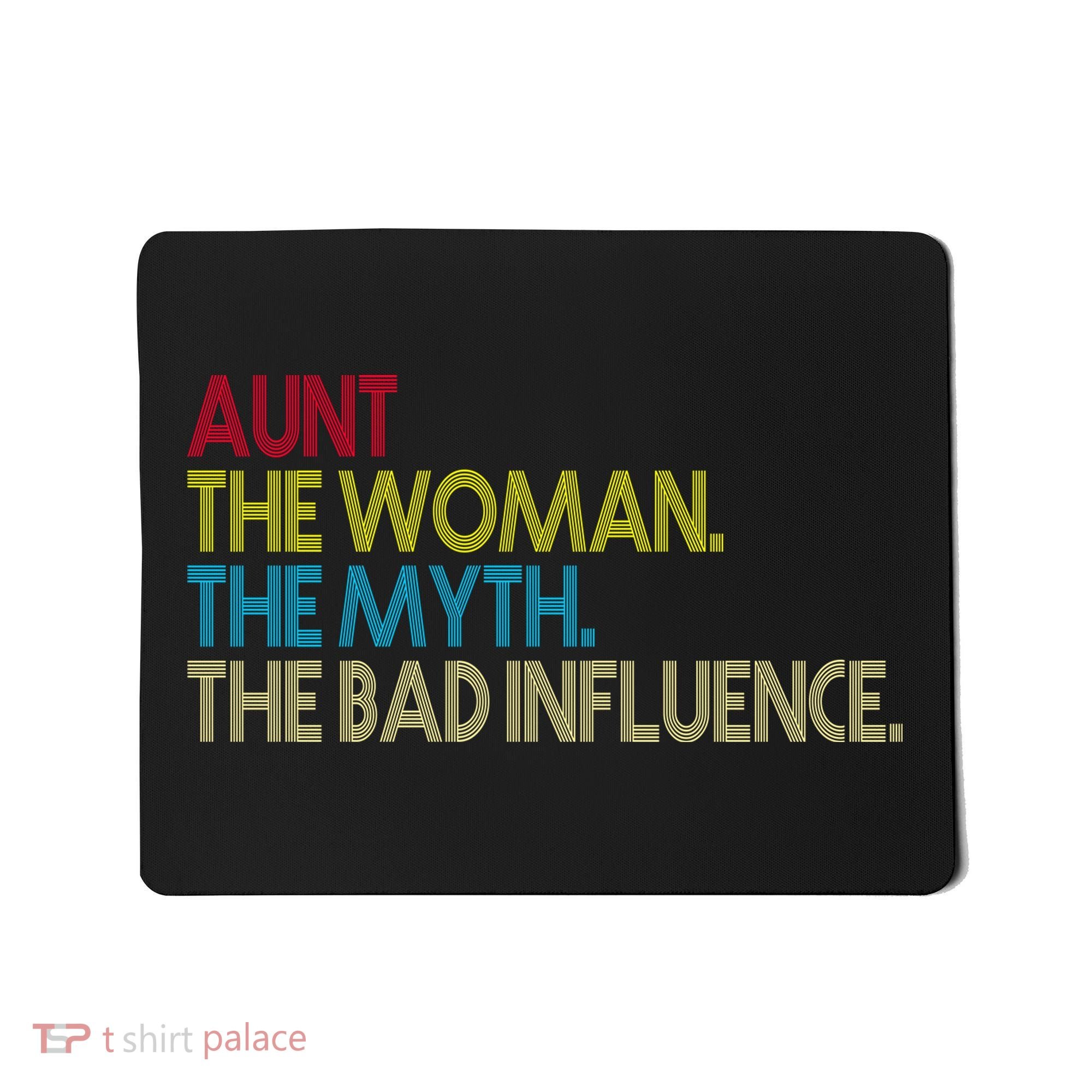 Retro Aunt The Woman Myth Bad Influence Mousepad