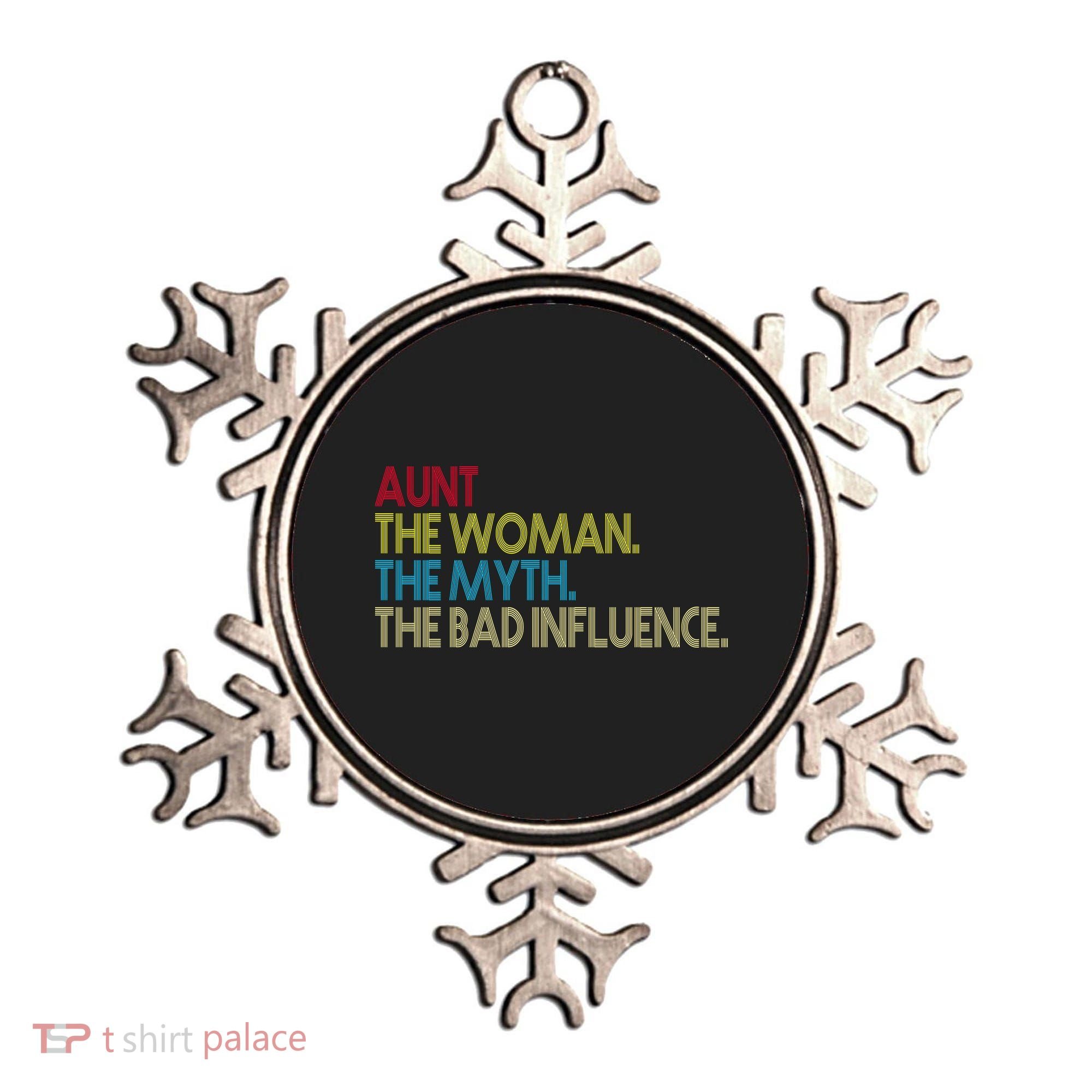 Retro Aunt The Woman Myth Bad Influence Ornament