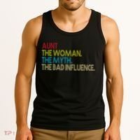 Retro Aunt The Woman Myth Bad Influence Tank Top thumb 3