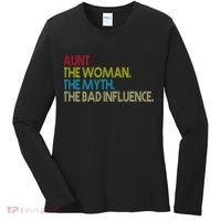 Retro Aunt The Woman Myth Bad Influence Women's Long Sleeve Shirt thumb 0