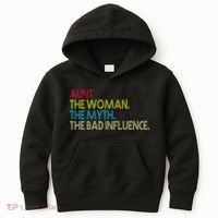 Retro Aunt The Woman Myth Bad Influence Kids Hoodie thumb 0