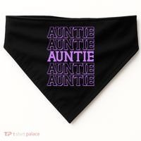 Retro Auntie Pattern   USA-Made Doggie Bandana thumb 0