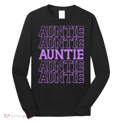 Retro Auntie Pattern Long Sleeve Shirt