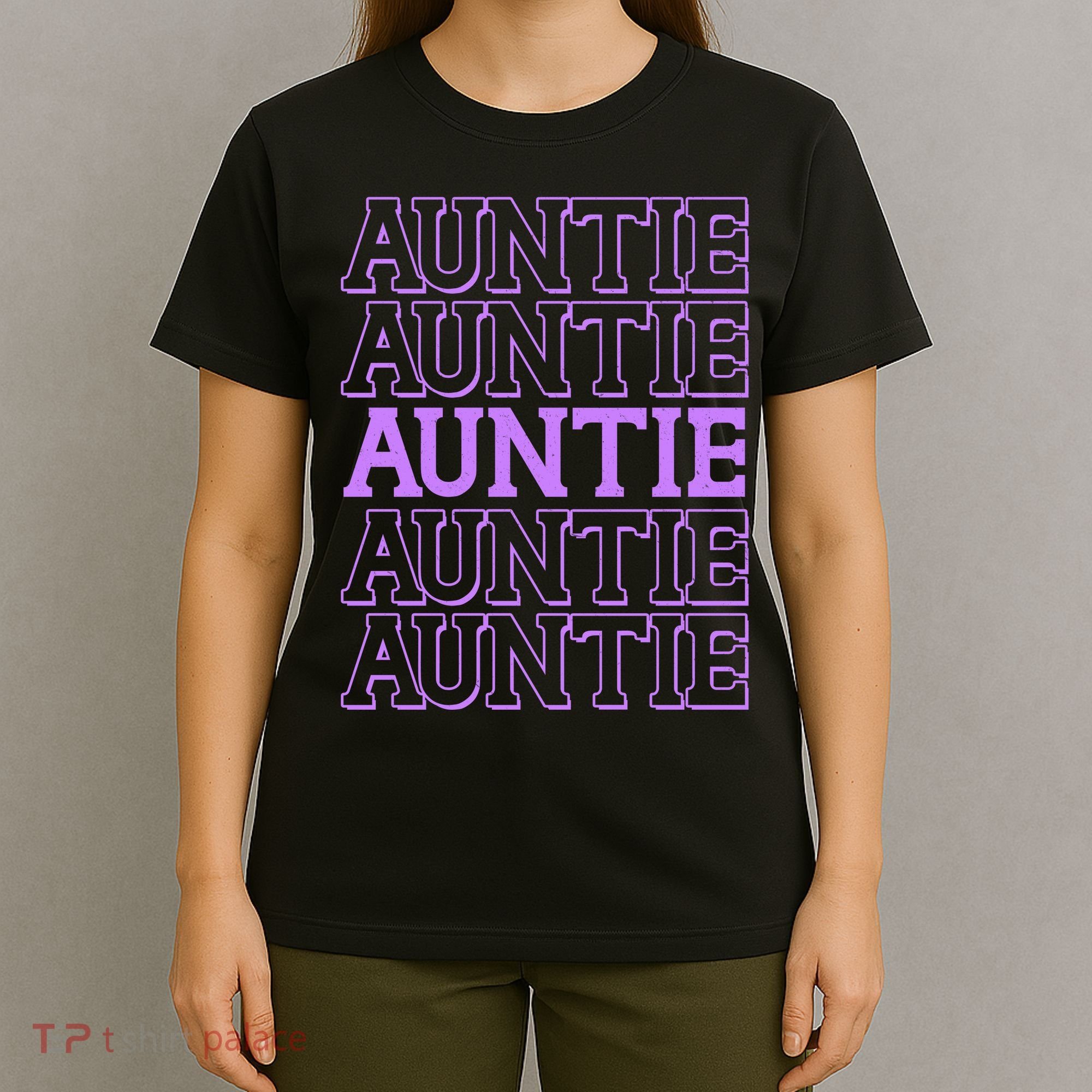 Retro Auntie Pattern   T-Shirt