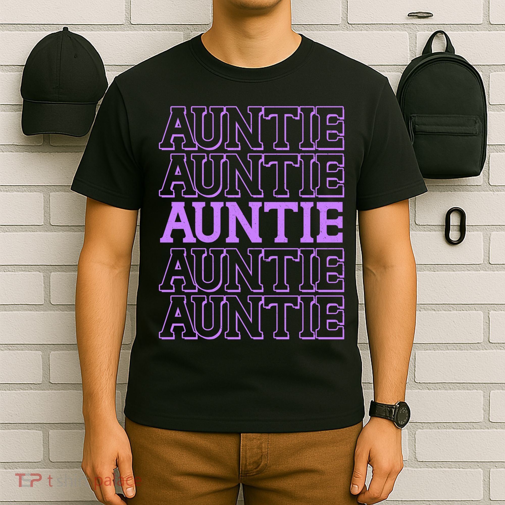 Retro Auntie Pattern   T-Shirt