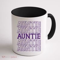 Retro Auntie Pattern   Coffee Mug thumb 1