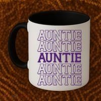 Retro Auntie Pattern   Coffee Mug thumb 2