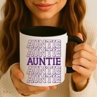 Retro Auntie Pattern   Coffee Mug thumb 3