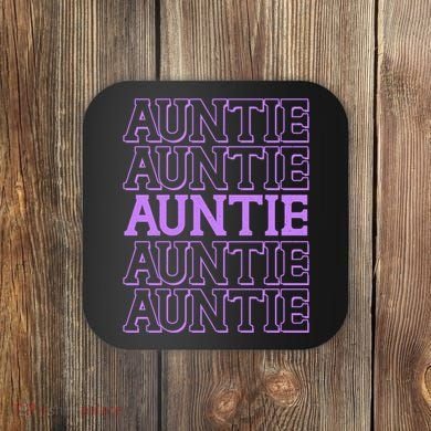 Retro Auntie Pattern   Coaster