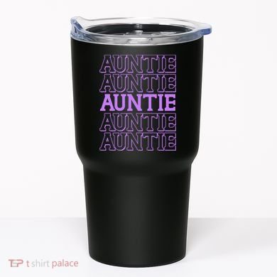 Retro Auntie Pattern   Tumbler