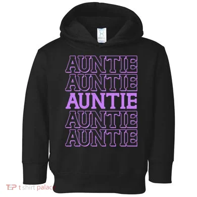 Retro Auntie Pattern Toddler Hoodie
