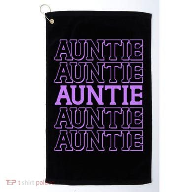 Retro Auntie Pattern   Golf Towel