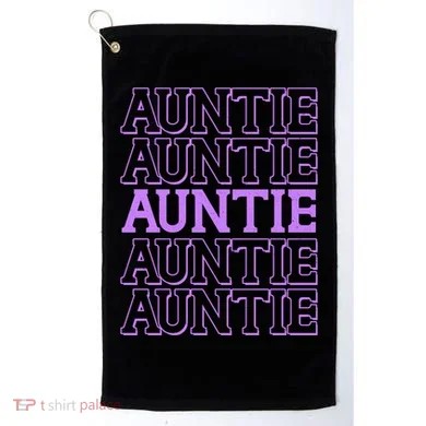 Retro Auntie Pattern Golf Towel
