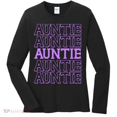 Retro Auntie Pattern   Women's Long Sleeve Shirt