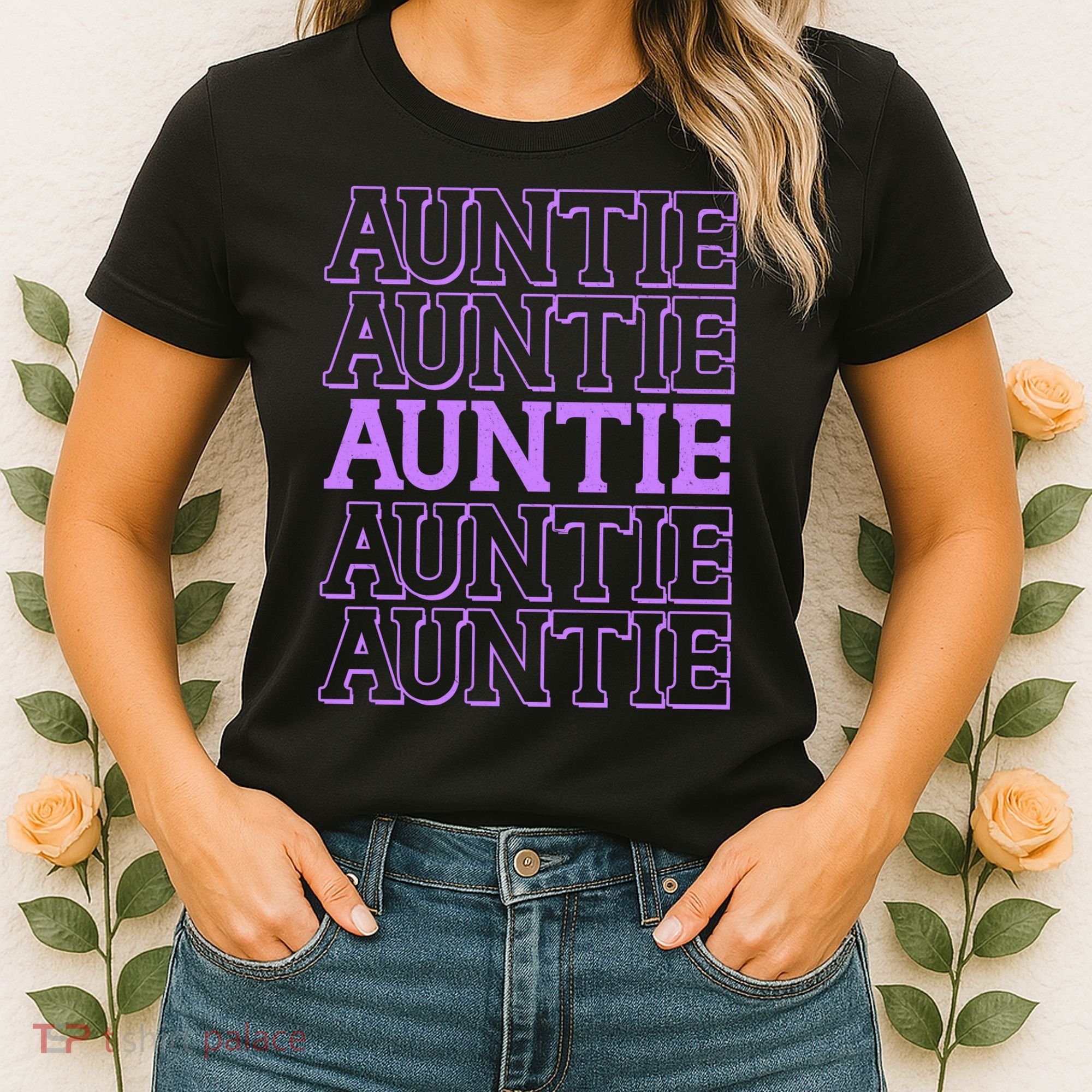 Retro Auntie Pattern   Women's T-Shirt