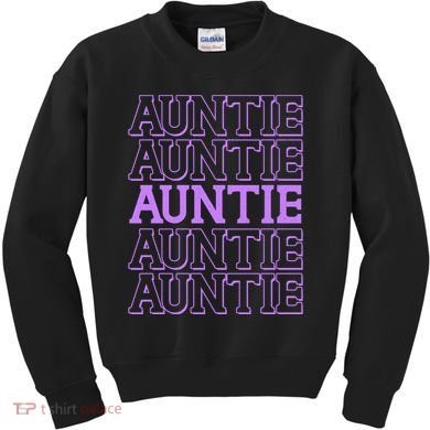 Retro Auntie Pattern   Kids Sweatshirt