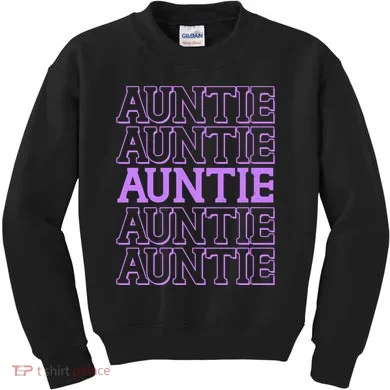 Retro Auntie Pattern   Kids Sweatshirt