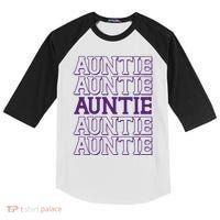 Retro Auntie Pattern   Kids Colorblock Raglan Jersey thumb 0