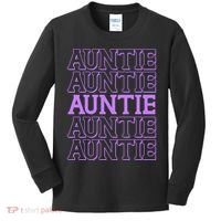 Retro Auntie Pattern   Kids Long Sleeve Shirt thumb 0