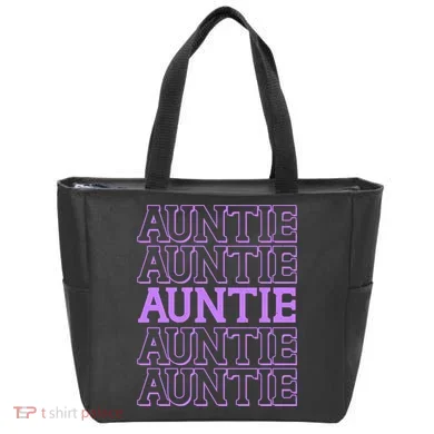 Retro Auntie Pattern Tote Bag