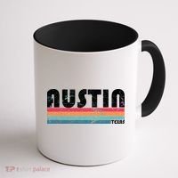 Retro Austin Texas Coffee Mug thumb 1