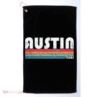 Retro Austin Texas Golf Towel thumb 0