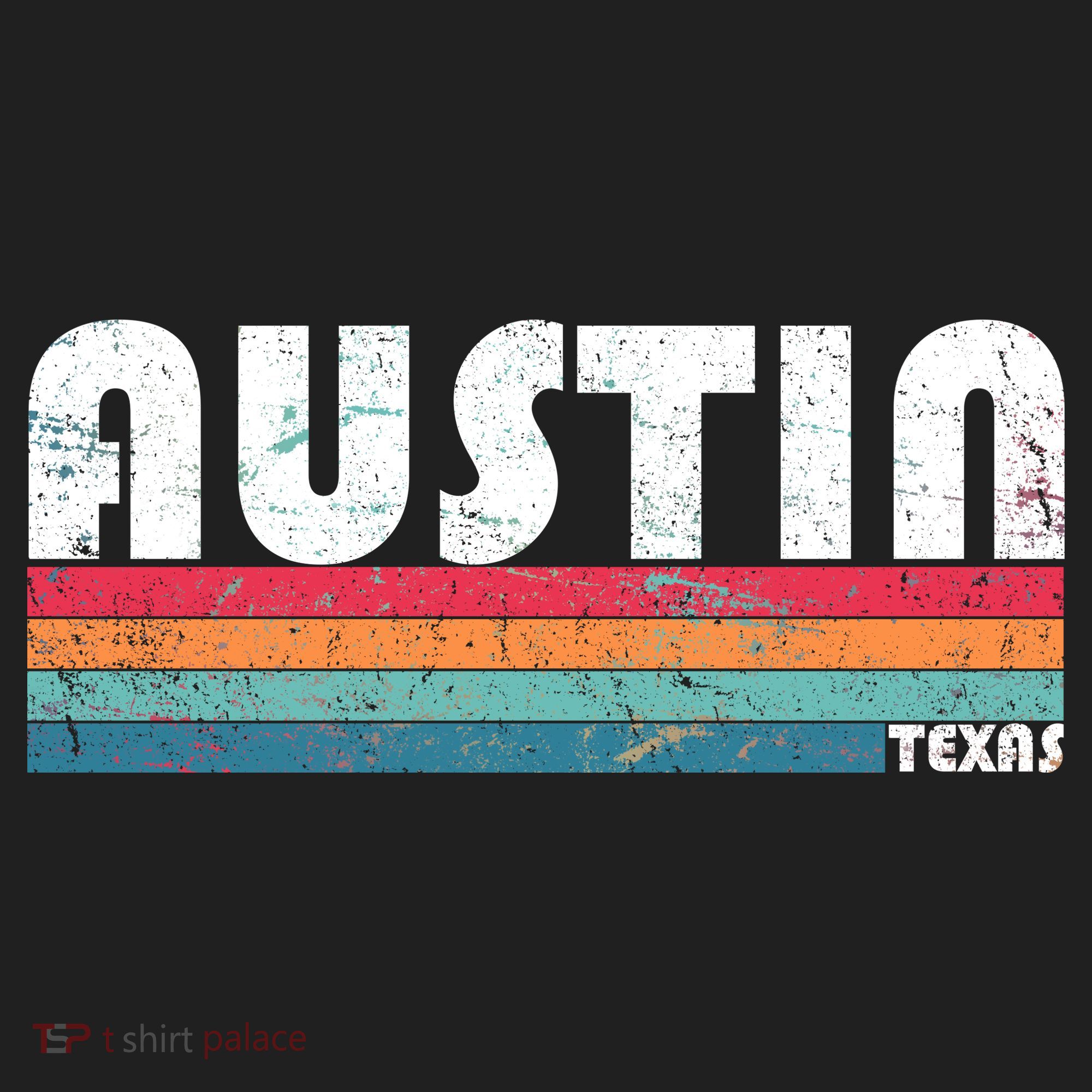 Retro Austin Texas Golf Towel