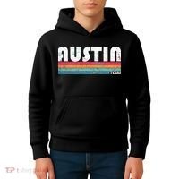 Retro Austin Texas Kids Hoodie thumb 4