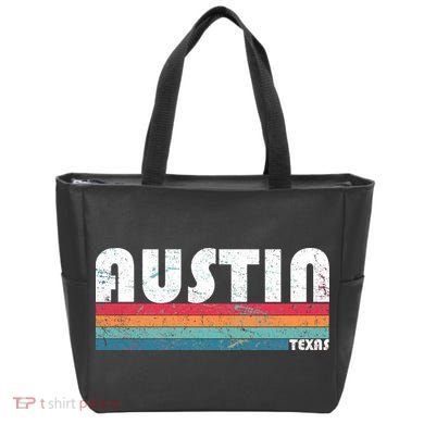Retro Austin Texas Tote Bag