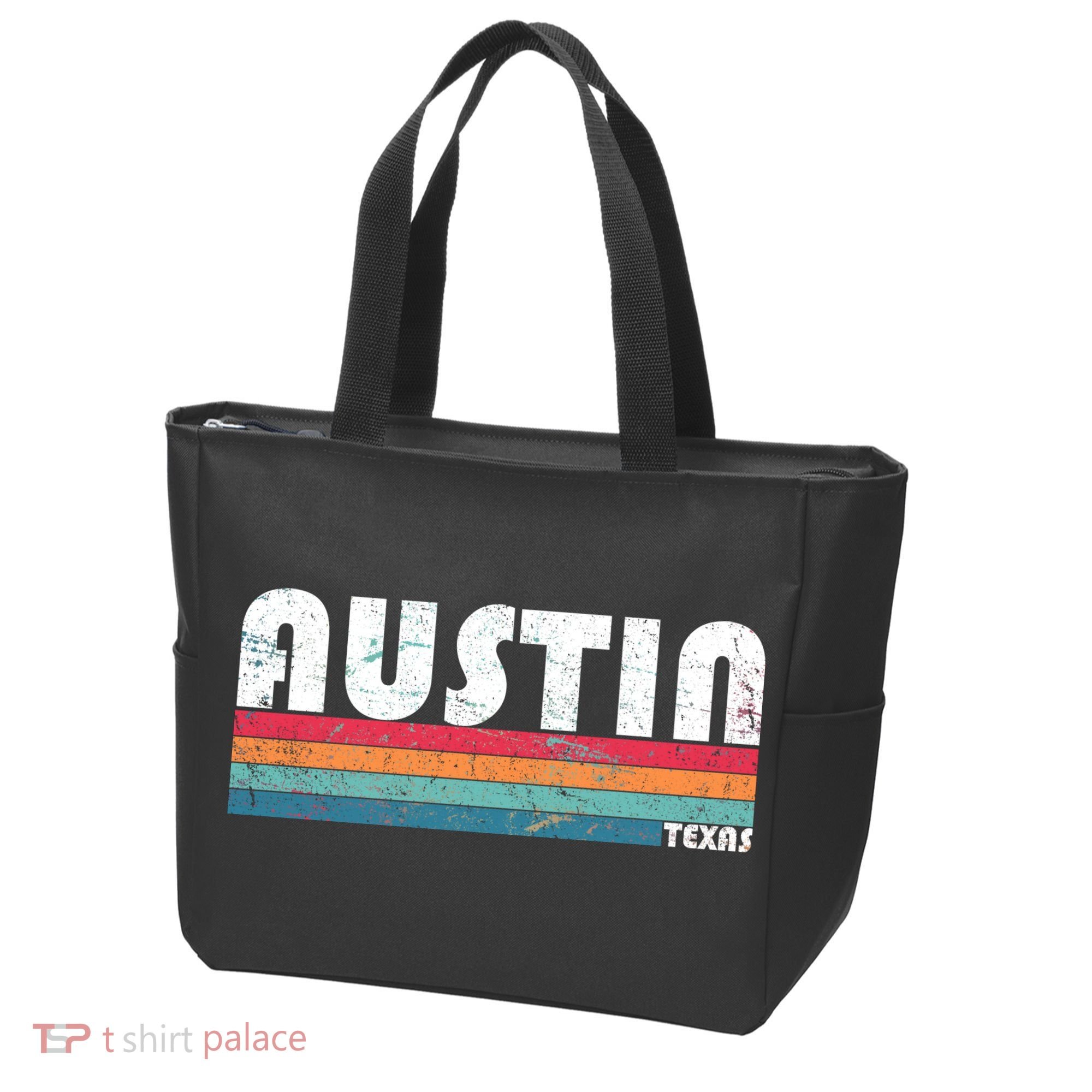 Retro Austin Texas Tote Bag