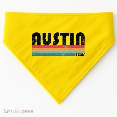 Retro Austin Texas USA-Made Doggie Bandana