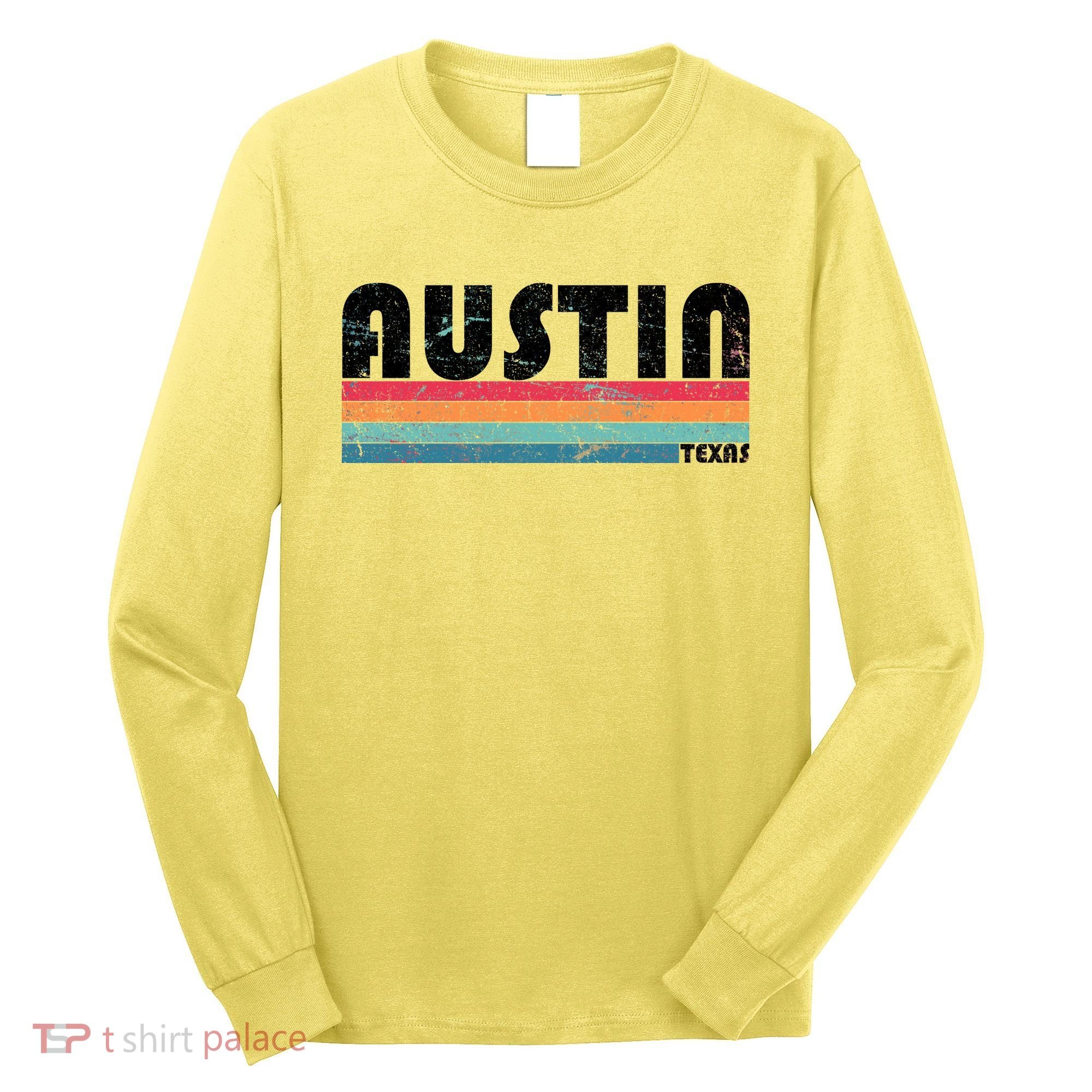 Retro Austin Texas Long Sleeve Shirt