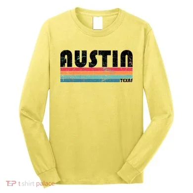 Retro Austin Texas Long Sleeve Shirt