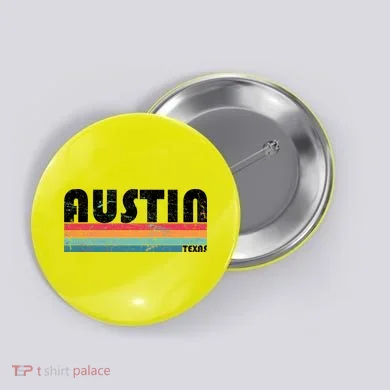 Retro Austin Texas Button